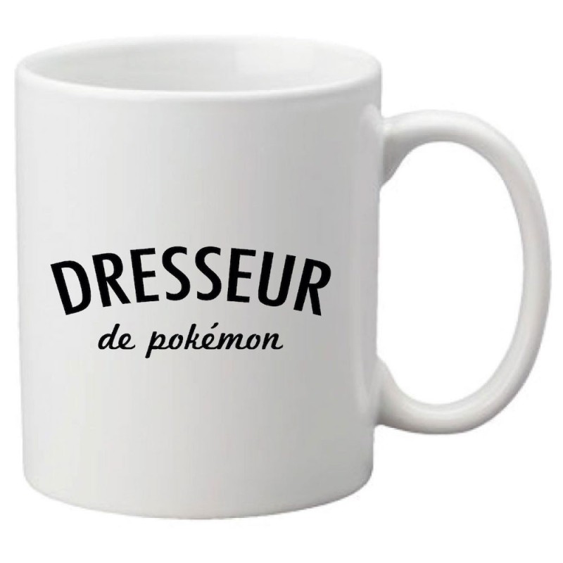 Mug tasse céramique imprimé illustration citation Dresseur de pokémon
