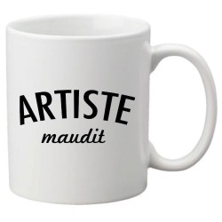 Mug tasse céramique imprimé illustration citation Artiste maudit