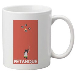 Mug tasse céramique imprimé illustration citation illustration Pétanque