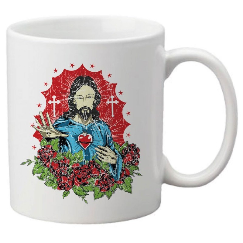 Mug tasse céramique imprimé illustration citation Jesus