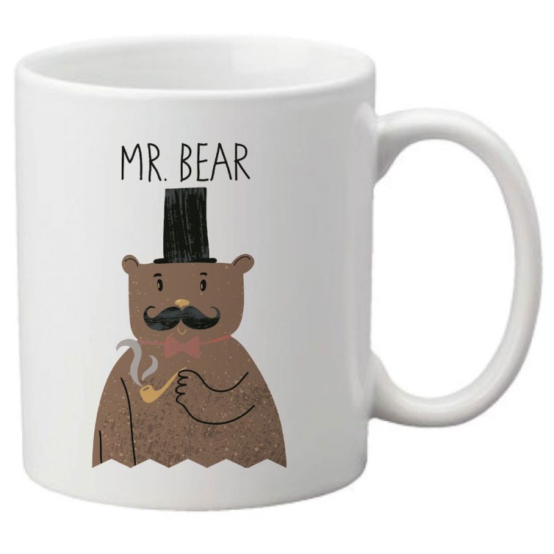 Mug tasse céramique imprimé illustration citation ours