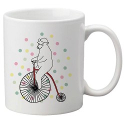 Mug tasse céramique imprimé illustration citation Ours cirque