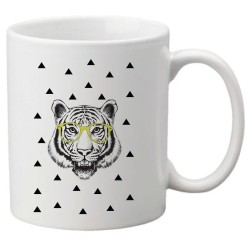 Mug tasse céramique imprimé illustration citation Tigre lunette