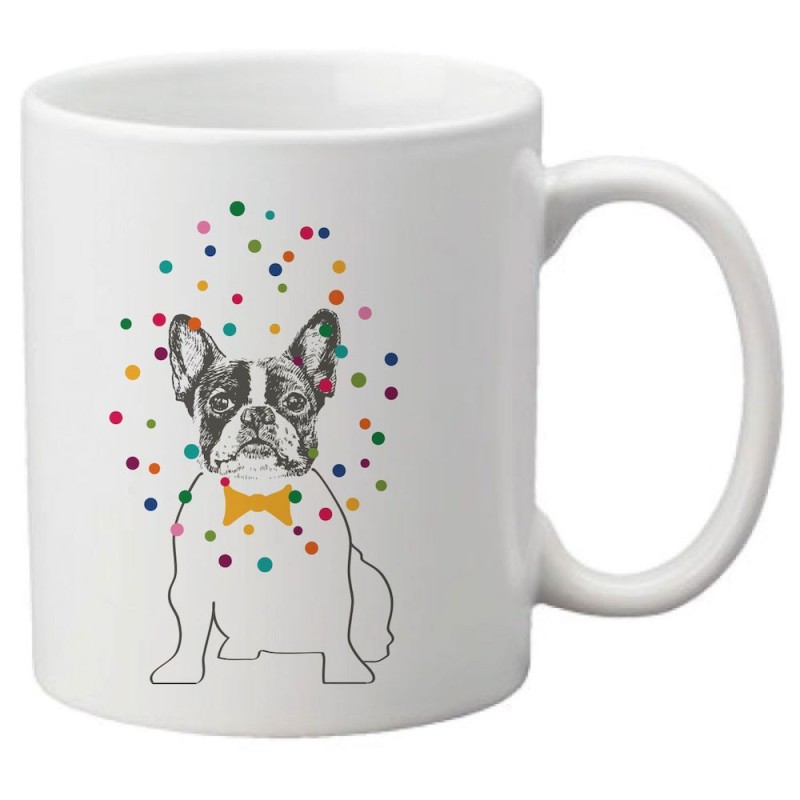 Mug tasse céramique imprimé illustration citation Chien cirque