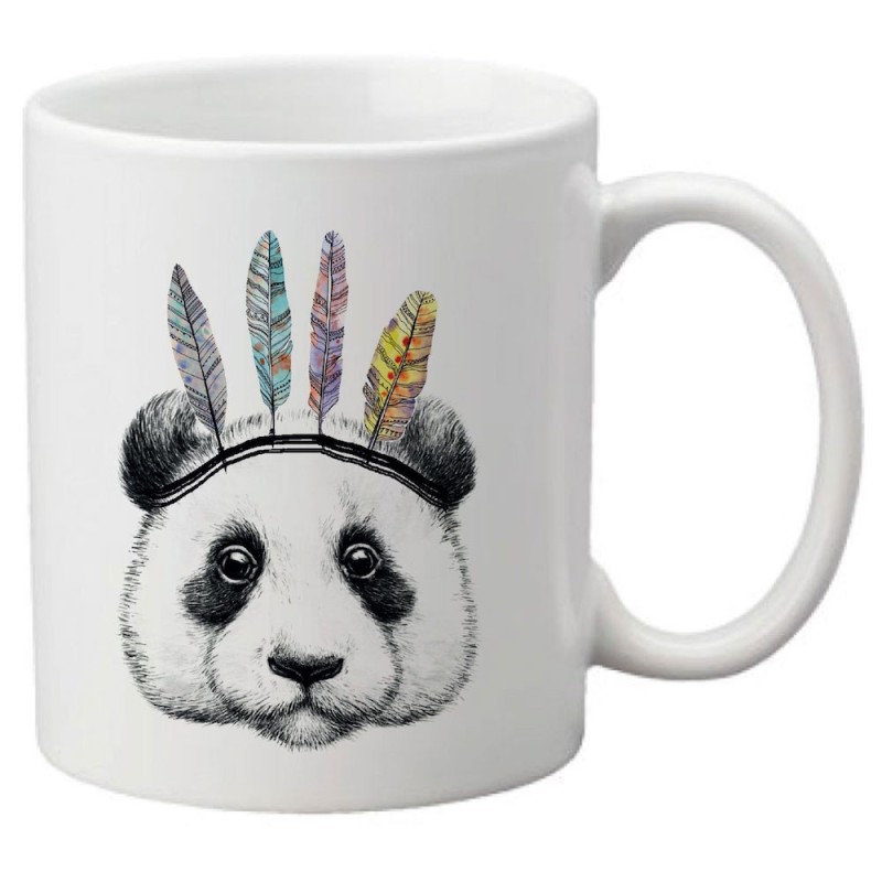 Mug tasse céramique imprimé illustration citation Panda indien