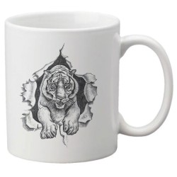 Mug tasse céramique imprimé illustration citation Tigre