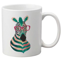 Mug tasse céramique imprimé illustration citation Zebre