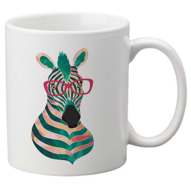 Mug tasse céramique imprimé illustration citation Zebre