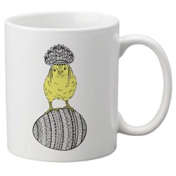 Mug tasse céramique imprimé illustration citation pâque Poussin indien