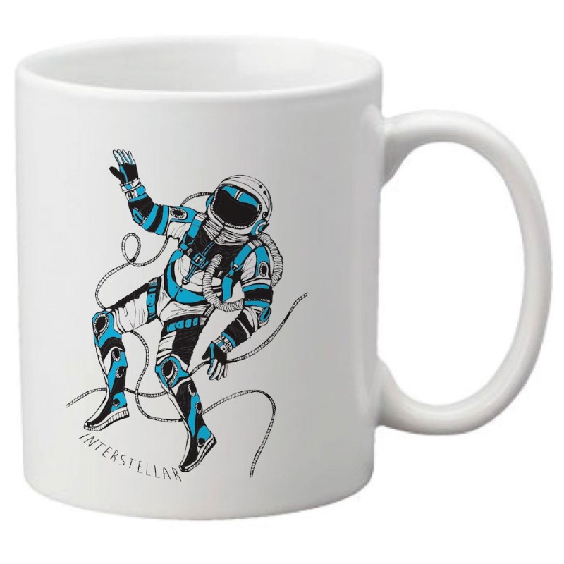 Mug tasse céramique imprimé illustration citation Astronaute
