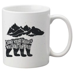 Mug tasse céramique imprimé illustration citation Ours