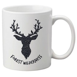 Mug tasse céramique imprimé illustration citation Cerf noel