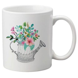 Mug tasse céramique imprimé illustration citation Fleurs