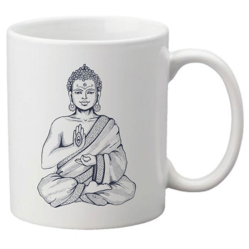 Mug tasse céramique imprimé illustration citation Bouddha
