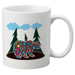 Mug tasse céramique imprimé illustration citation ours