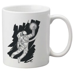 Mug tasse céramique imprimé illustration citation astronaute