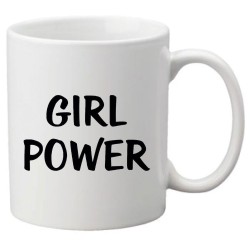 Mug tasse céramique imprimé illustration citation  girl power