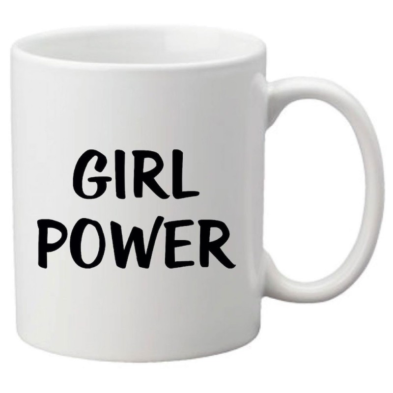 Mug tasse céramique imprimé illustration citation  girl power