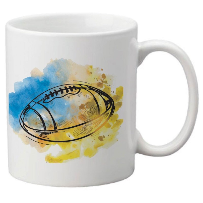 Mug tasse céramique imprimé illustration citation rugby