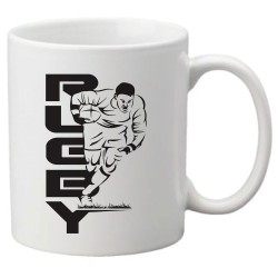 Mug tasse céramique imprimé illustration citation rugby