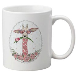Mug tasse céramique imprimé illustration citation illustration Girafe
