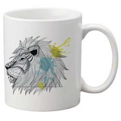 Mug tasse céramique imprimé illustration citation illustration Lion