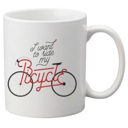 Mug tasse céramique imprimé illustration citation illustration Vélo