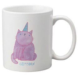 Mug tasse céramique imprimé illustration citation illustration Chat licorne