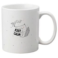 Mug tasse céramique imprimé illustration citation illustration Renard Keep calm