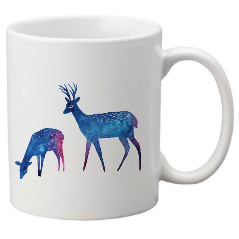 Mug tasse céramique imprimé illustration citation illustration Cerf