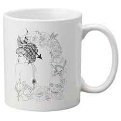 Mug tasse céramique imprimé illustration citation illustration japonaise