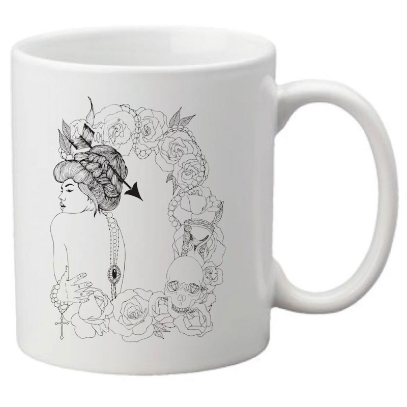 Mug tasse céramique imprimé illustration citation illustration japonaise
