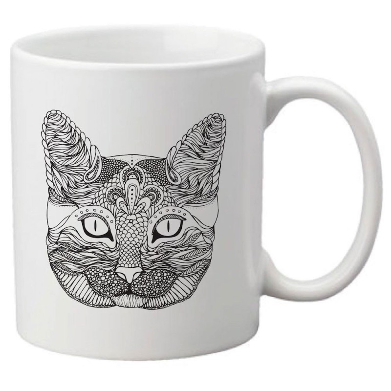 Mug tasse céramique imprimé illustration citation illustration Chat