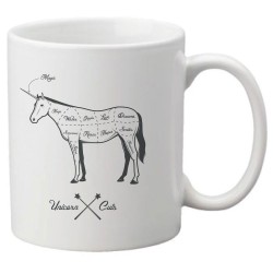 Mug tasse céramique imprimé illustration citation illustration licorne