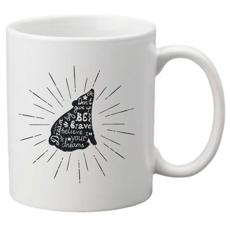 Mug tasse céramique imprimé illustration citation illustration Ours