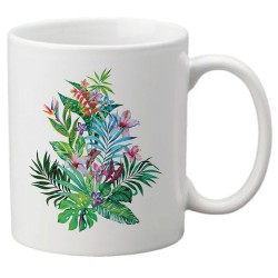 Mug tasse céramique imprimé illustration citation illustration Fleurs