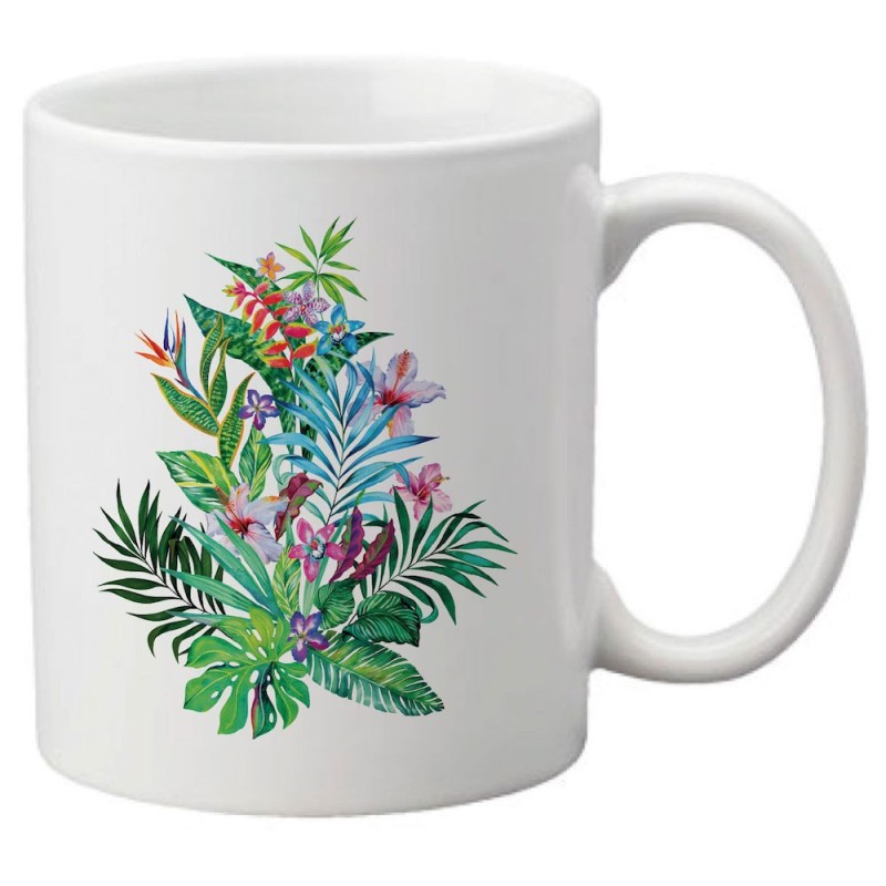 Mug tasse céramique imprimé illustration citation illustration Fleurs
