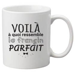 Mug tasse céramique imprimé illustration citation illustration Voila a quoi ressemble le frangin parfait