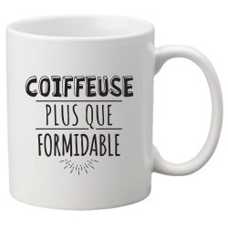 Mug tasse céramique imprimé illustration citation illustration Coiffeuse plus que formidable