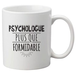 Mug tasse céramique imprimé illustration citation illustration Psychologue er plus que formidable
