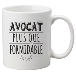 Mug tasse céramique imprimé illustration citation illustration Avocat er plus que formidable