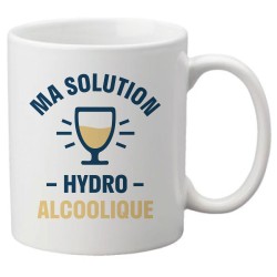 Mug tasse céramique imprimé illustration citation illustration Ma solution hydro alcoolique