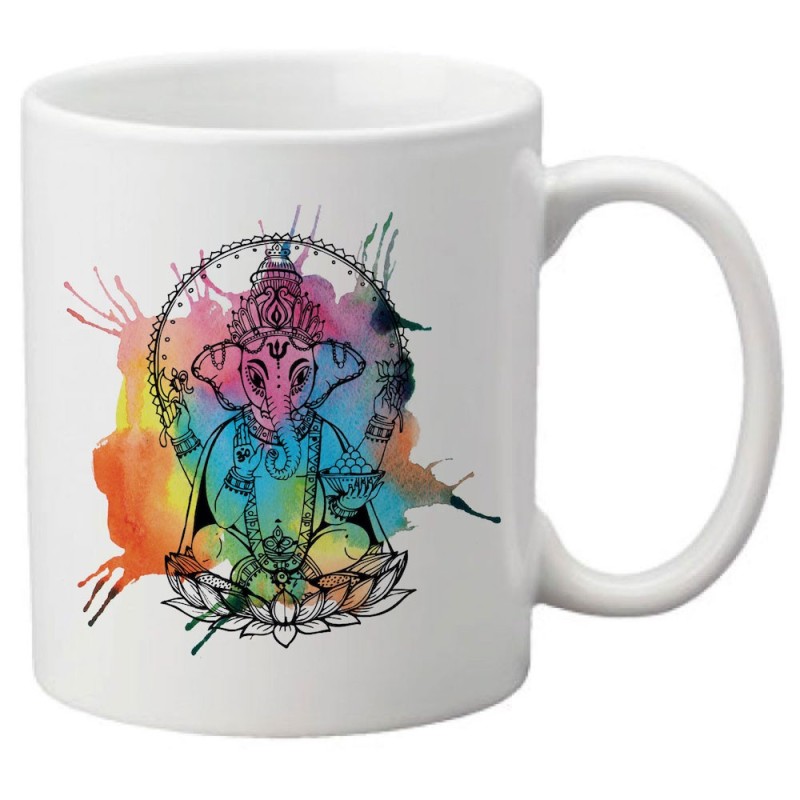 Mug tasse céramique imprimé illustration citation illustration Eléphant zen