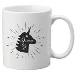 Mug tasse céramique imprimé illustration citation illustration licorne
