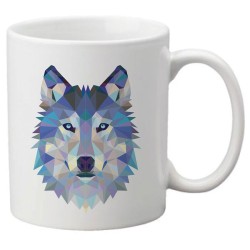 Mug tasse céramique imprimé illustration citation illustration Loup
