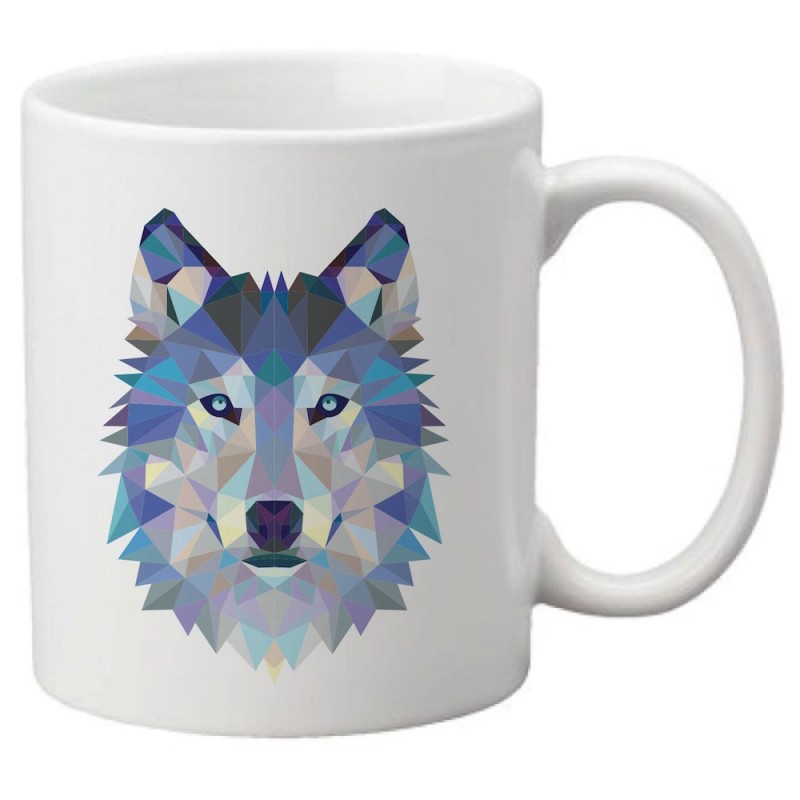 Mug tasse céramique imprimé illustration citation illustration Loup