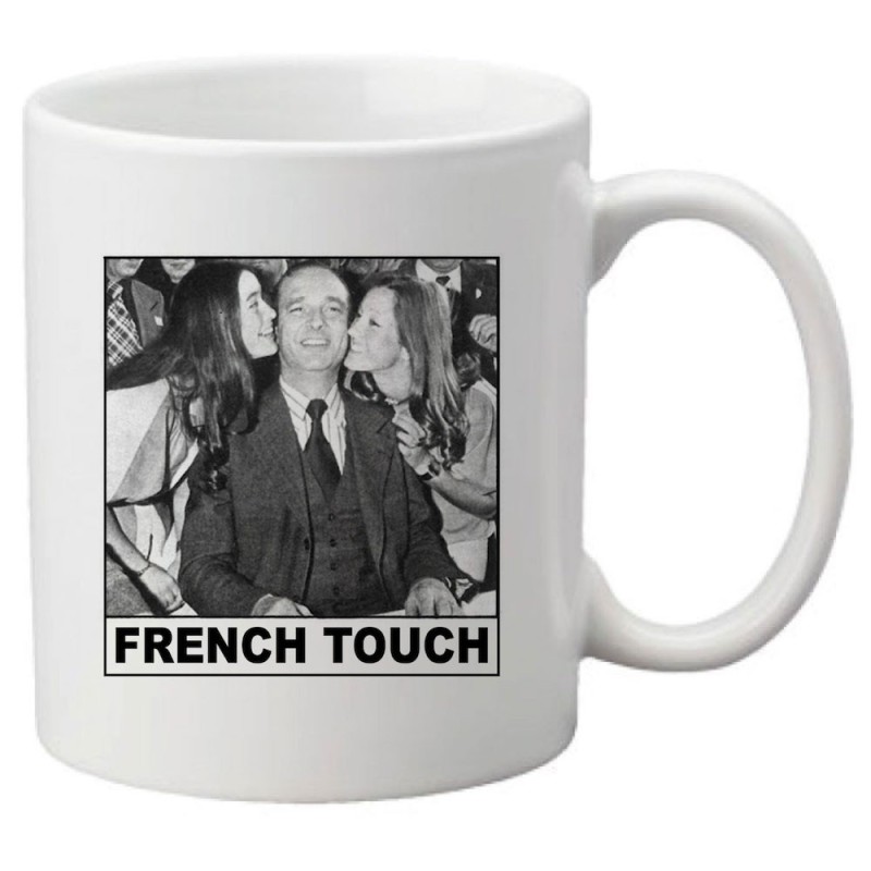 Mug tasse céramique imprimé illustration citation illustration Jacques chirac