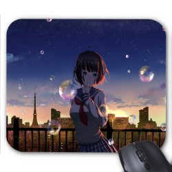 Tapis de souris imprimé geek anime manga fille Paris
