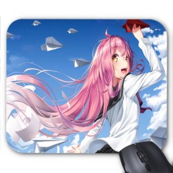 Tapis de souris imprimé geek anime manga fille ciel