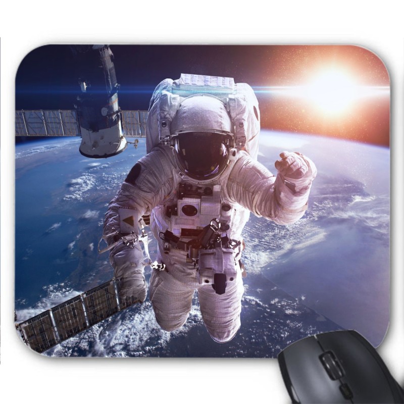 Tapis de souris imprimé cosmos astronaute